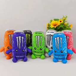 Monster Energy Drink Can Plush Toy - Cute Soft Cartoon Stuffed Doll Home Decor & Gift for Fans Friends - New Plushie Figure