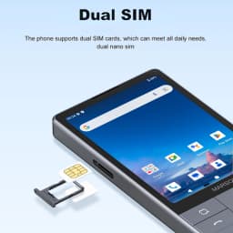 QIN F25 Dual SIM Mini Smartphone Android 14 Google Play 6GB 128GB 3.54 Inch Touch Screen 4G WiFi Bluetooth Mobile Phone