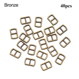 20pcs Newest 4.5mm Mini Ultra-small Metal Tri-glide Belt Buckle Doll Bags Buckles Doll Clothes Buttons Shoes Sewing Accessories