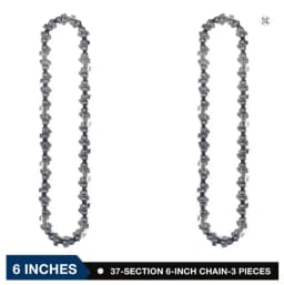 6 Inch Chainsaw Chain 1/4" Pitch .043" Gauge 37 Drive Links Pole Saw Chain Mini Electric Steel Chainsaw Chains Replacement