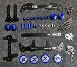 MA AR FMA Chassis Upgrade Aluminum Alloy Base Fiberglass Front & Rear Parts Mini 4WD Upgrade Kit Tuning Damping Stabilizer Set
