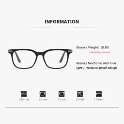 New Square Frame Myopia Glasses Fashionable Light Sensitive Color Changing Glasses For Men And Women 6160