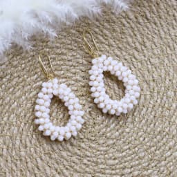 INKDEW Small Earrings National Flag Colors Water Drop Earrings for Women Handmade Beads Crystal Earrings Gift Jewelry EA124
