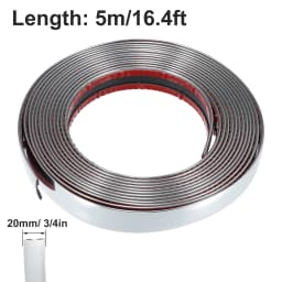3M/5M Exterior Car Chrome Body Strip Bumper Auto Door Protective Moulding Styling Trim Sticker 6MM 8MM 10MM 12MM 15MM 20MM 30MM