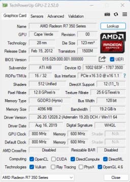 MLLSE AMD R7 350 4GB Graphics Card GDDR3 128Bit PCI-E 3.0 Geforce GPU R7 350 Gaming Video Card Placa De Video