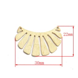 10pcs Polished Raw Brass Flower Leaf Sector Moon Square Shell Dragonfly Shape Charms Pendant For Jewelry Earring Necklace Making
