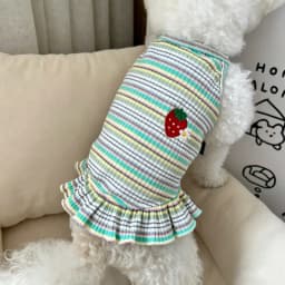Thin Cooling Dog Dress Striped Dog Clothes Summer Puppy Skirts Girls Dog Costume Chihuahua Clothing Bichon Dog Supplies 2026 New