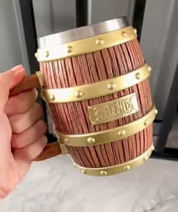 One Piece Barrel Mug Anime Merch Goods Handmade Cup With 304 Stainless Steel Liner Collectible Drinkware Gift For Anime Fans Com