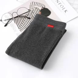 High Waist Nine Points Women's Tight Fit Elasticity Base Layer Pants Grey Slimming Korean Style Outwear Autumn New Arrival