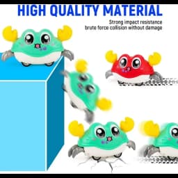 Double Force Walking Crawling Crab Tummy Time Baby Sensory Toys Infant Learning Crawl Development Babies Interactive Walking