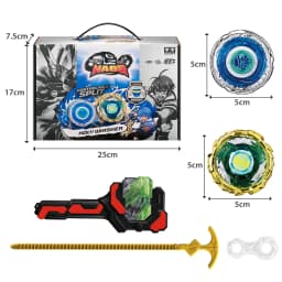 Infinity Nado 3 Original Crack Series-2 In1 Split Spinning Top Metal Nado Gyro Battle Gyroscope with Launcher Anime Toy Kid Gift
