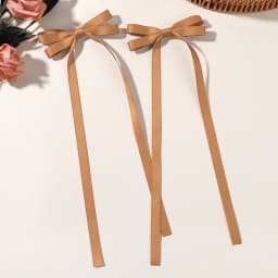 2pcs Long Tassel Ribbon Hairpin Cute Candy Bow Clip for Women Girls Party Gifts Headwear Side Clips Hair Accessories Wholesale