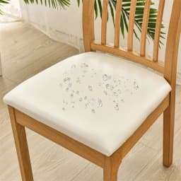 Waterproof Chair Cushion Cover For Kitchen Dining Room Leather Seat Cover Dining Room Chair Seat Cushion Cover Solid Color
