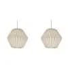 Paper Lantern Shade Nordic Style Folding Pendant Light Shade Creative Decorative Lamp Cover for Living Room Decor(without Light)
