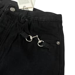 American-style retro button design washed jeans spring and autumn high-waist loose high-street wide-leg jeans for men and women