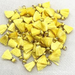 100/50Pcs 20mm Mini Metal Hanging Ring Tassel Trim Pendant DIY Craft Jewelry Handmade Earrings Decor Materials Fringe Trim