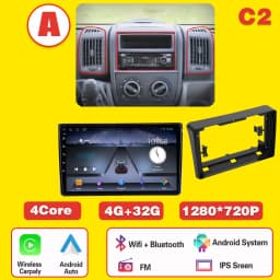 Android 16 For Fiat Ducato 2005-2025 Citroen Jumper Peugeot Boxer Dodge Ram carplay radio auto android head unit multimedia play
