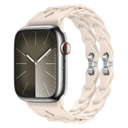 Chain Link Silicone Strap for Apple Watch Band Ultra 3 2 49mm 44mm 40mm 45mm 41mm 42mm Bracelet for Series 11 10 9 8 7 6 5 4 SE3