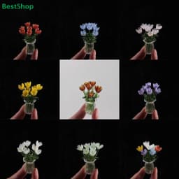 Simulation Glass Flowers 6/7Pcs Artificial Floral Stems for Realistic Home Fresh Decor and Gift Inspiration