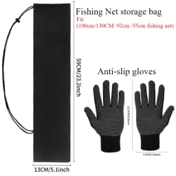 55cm-190cm Telescopic Fishing Net for Salmon Fly Carp Catfish Trout Floating Landing Net Easy Catch & Releasee Foldable