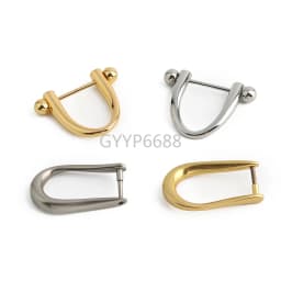 10/30/60PCS Detachable D-Buckle Metal Opening D Ring For Shoulder Bag Belt Strap Swimwear Decor Hat Horseshoe Hook Accessories