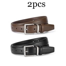 1-2pcs Simple Pin Buckle Soft Women's Belt Trendy Match Skirt Wide-leg Trousers Belt Fashionable Women's Clothing Accessories