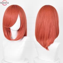 40cm Medium Basic Anime Cosplay Wig Bang Blond Black White Red Pink Green Brown Gold Blue Heat Resistant Synthetic Hair Wigs