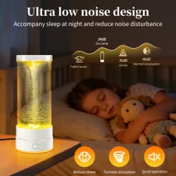 Simulation LED Tornado Night Light USB Creative Table Lamp Multi-Color Changing Atmosphere Light For Birthday Gift Bedroom Decor