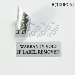 100Pcs Adhesive Warranty Protection Sticker Security Seal Brittle Paper Tamper Proof Warranty Void Label Stickers Label Guanante