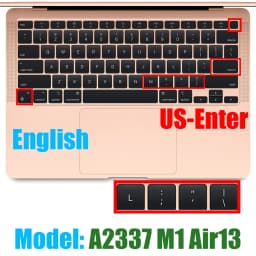 For Macbook Air13 M1 Chip Keyboard Cover Laptop Silicone Protective Film For Macbook A2337 13.3Air Keyboard Cases Release 2020