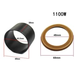 1Set Pump Piston Ring Oil-Free Mute Air Compressor Cylinder Replacement For 550/600/1500/1600W Pneumatic Parts