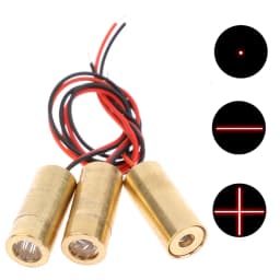 Copper Laser Head 650nm 9mm 3V 50mW Laser Cross Diode Module Red Laser Electronic Measuring Instruments 3Types
