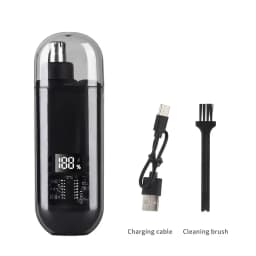 2 In 1 Electric Portable Ear And Nose Hair Trimmer Clipper 2026 Professional Painless Portable Eyebrow For Men nose hair