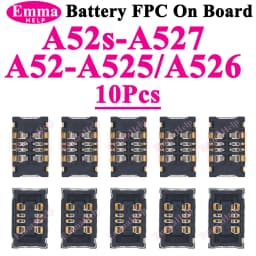 10pcs Battery FPC Connector Cilp Contact Plug For samsung A54 A34 A55 A35 A33 A73 A07 A13 A15 A16 A17 Connector Plug On Board