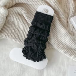 Y2k Boot Cuffs Cover Knitted Knee Sleeves for Women Winter Warm Foot Cover Long Socks Leg Warmers Solid Lolita Crochet Heap Sock