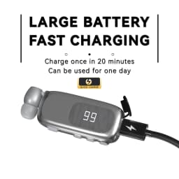 V5.4 Bluetooth Wireless in-ear ultra-long life Loud Noise Lavalier digital display noise reduction single-ear cord Headset