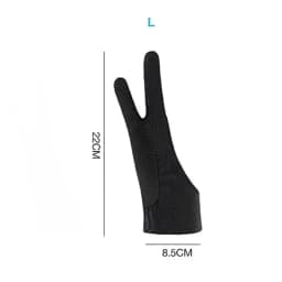 S/M/L Two-Finger Drawing Gloves Anti-touch Anti-fouling for Tablet Digital Board Touch Screen Oil Painting Office Art Supplies