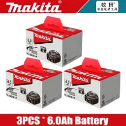 100% Original Makita Battery, 6.0Ah Rechargeable Battery 18V, Replacing Makita BL1830B L1840B L1850B L1860B, Power Tool Battery