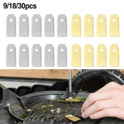 Premium Replacement Blade For Robotic Lawnmower Set, 43 Mm Long, Titanium Coating For Up To 40% More Mowing Time