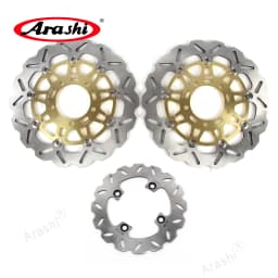 Arashi Front Rear Brake Rotors Disc Set For KAWASAKI VERSYS 650 2007-2014 / ER6F ER6N 2006-2015 / ZX10R 1000 2004-2007