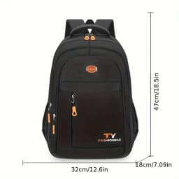 1 Pc Men's Backpack, Large Capacity Waterproof Casual Backpack,Adjustable Computer Backpack