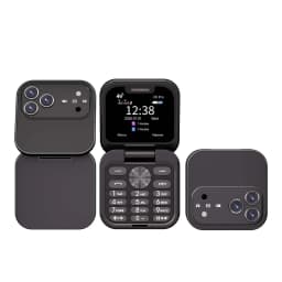 SERVO I18 Pro Flip Mobile Phone 2G GSM/4G LTE Network 1.77' Screen Dual SIM FM Radio Call Recording Blacklist Mini Fold Phone