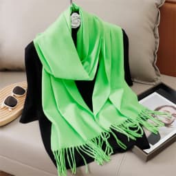 51Color Solid Women Winter Scarf Warm Thicken Cashmere Shawl Outdoor Tassels Pashmina Lady Wrap Windproof Scarves Fashion Luxury