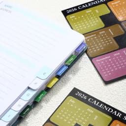 2026 Calendar Stickers Schedule Agenda Notebook Label Tags DIY Colorful Index Stickers Adhesive Journal Planner Index Bookmarks