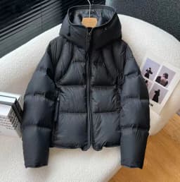 Cloud Puff Hooded Women's Parkas Fall Winter Korean Style Design Fashion Cotton Woman Parkas Padded Jacket Coat Black Whithe