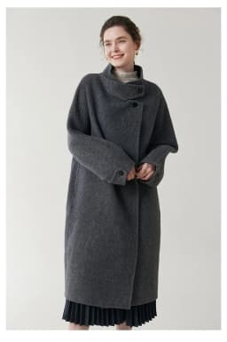 Wool Blends Coat Women Korean Thicken Long Jackets Oversized Lace Up Outwear Double-sided Cardigan Woolen Overcoat