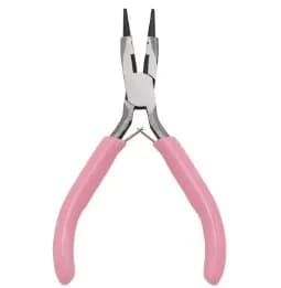 1/5/10pcs Pink Color Handle Anti-slip Splicing and Fixing Jewelry Pliers Tools & Repair Kit, for DIY Jewelery Making