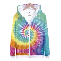 Colorful Spiral Dizzy Pattern Hoodie Men Women Optical Illusion Hoodies Sweatshirt Harajuku Tie Dye Jacket Coat Clothes