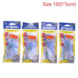 4Pcs/Lots Durable Fish Bait Net Nylon Folding Fishing Spring Net With Luminous Beads Netting For Night Fishing Shoal Cast Nets