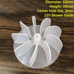 1Pc Small Power Mini Plastic Fan Blade 4/6 Leaves Power Hair Dryer Motor Fan Leaf For Hairdryer Motor Accessories